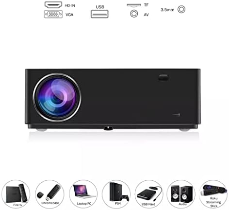 QFWCJ 1080P Projector Full HD LED Home Theater Video Projecor Portable Outdoor Projector