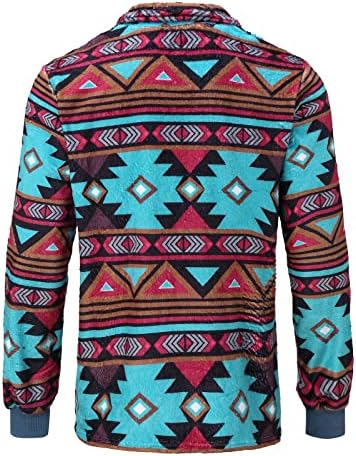 Camisolas e pulôveres masculinos, pólo, suéteres astecas vintage no topo da camisa de suéteres quentes confortáveis ​​para homens da primavera
