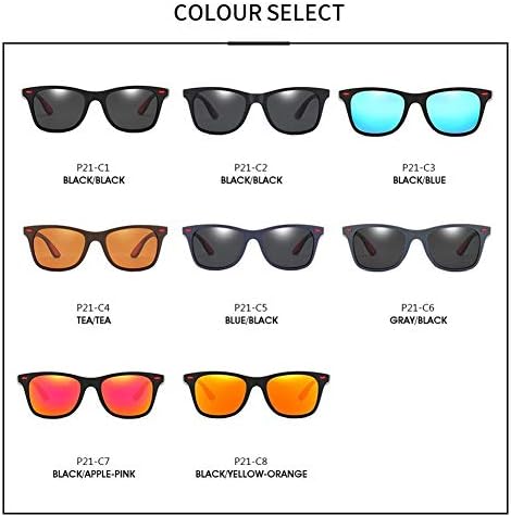 Óculos de sol polarizados clássicos, design de marca para homens e mulheres, óculos de sol quadrados de condução quadrada, óculos masculinos UV400