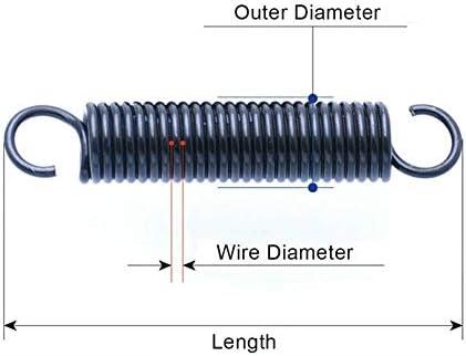 Spring de compressão Retorno mola de extensão Pequeno fio de mola diâmetro de 0,3 mm de tensão