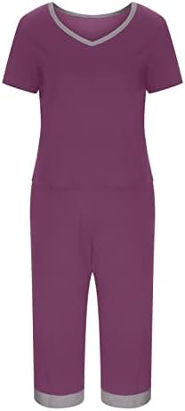 Capri perna reta Fake Two Pants Pants liso para Womens Fall Summer Lace Graphic Pants Sets Ladies