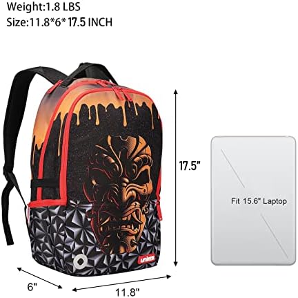 Mochila de graffiti para a escola, mochila casual, mochila de laptop de grife para laptop de 15,6 polegadas,