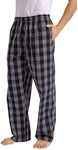 Moda de menino Moda de moda masculina xadrez casual sport sport plaid pijama calça calças jeans