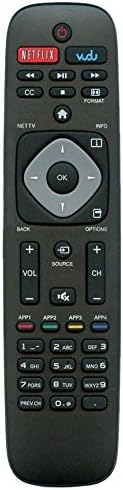 Controle remoto universal para a Philips TV, substituição remota para todos os Philips LCD LED 4K UHD Smart TV