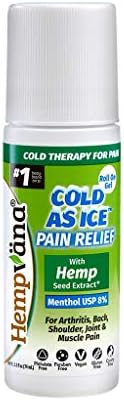 Hempvana frio como terapia gelada para dor para dor, alívio conveniente da dor em gel com mentol USP 8%