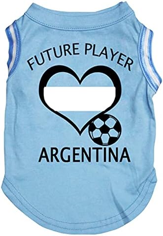 Petitebella Future Player Argentina Soccer Puppy Dog Cirl