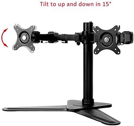 Monitor Stand para suporte de monitor duplo pesado, suporte livre na mesa em pé para 2 monitores de até 30