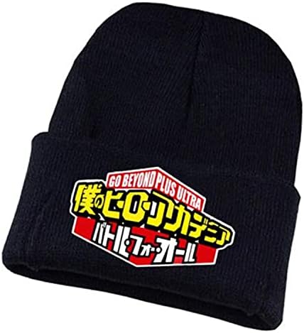 Wanhongyue My Hero Academia Anime Feanie Hat para homens Mulheres unissex knit algema chapéu