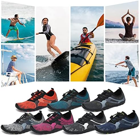 Sapatos de água masculinos de Saguaro Sapatos Aquáticos Anti-Slip Rápida para Mulheres para Nadares Surf Walking