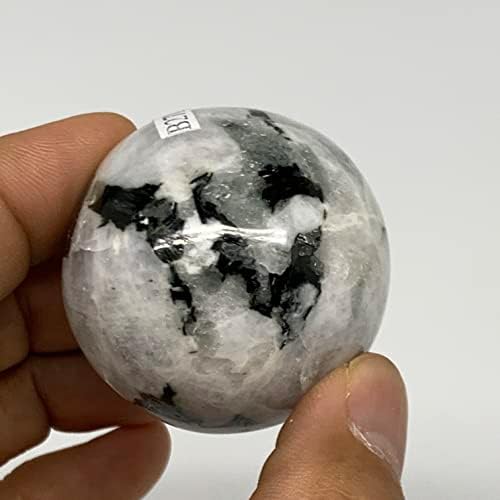 WATANGEMS 93,2 gramas, 1,6 , Natural Rainbow Moonstone Sphere Ball Gemstone da Índia, B27172