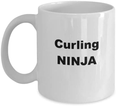 Caneca de café engraçada de curling, curador presente, entusiastas de curling
