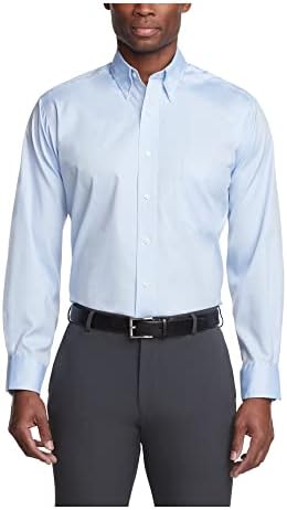 Van Heusen Men's Dress Shirt Fit Regular Non Solid