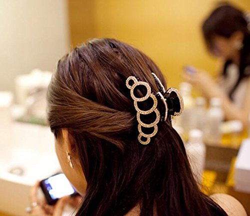 Suoirblss 1pc estilo elegante shinestones clipe de garra clipes de maxilar de qualidade para mulheres