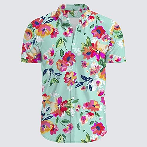 2023 Novo logotipo personalizado camisas havaianas masculinas define a manga curta Botão casual para baixo camisa