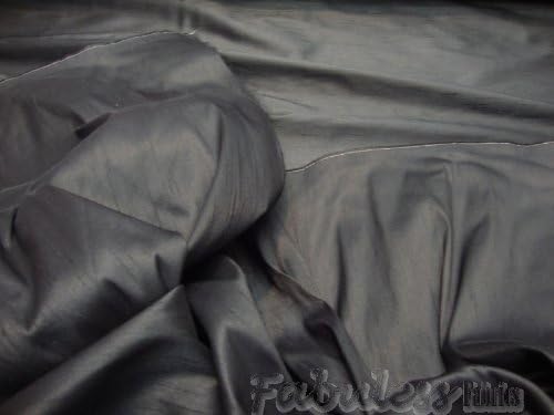 Black Shantung Dupioni Faux Silk Fabric por pátio