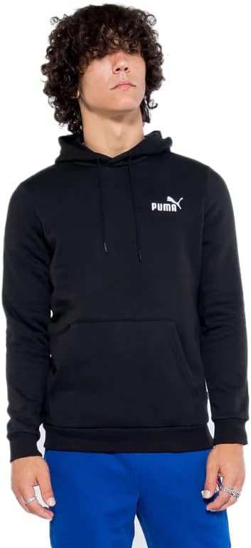 Puma Men's Essentials Borderyer Logo Fleece Hoodie