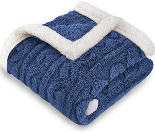 Homritar 2 pacote 3d lã Fluffy Fuzzy Blanket para um cobertor de bebê e crianças com elegante 3D Sherpa Fleece