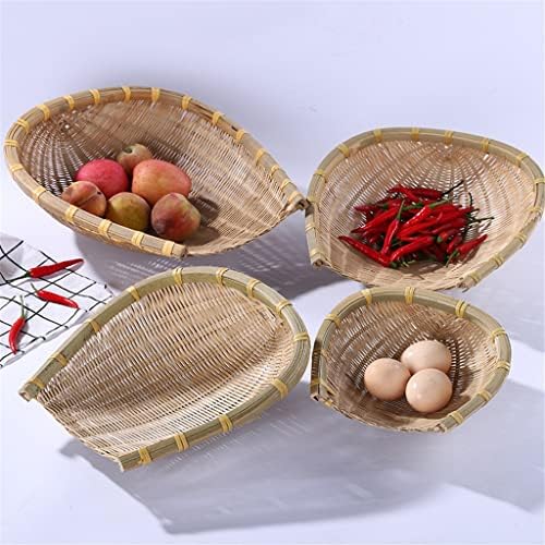 HJKOGH 4PCS/Set Housed Housedpan Coffee mesa de café cesta de armazenamento cesta artesanal de lavagem vegetal