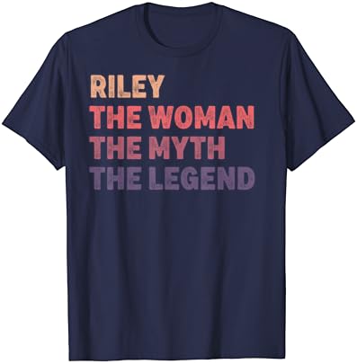 Riley Woman Myth Legend, Nome personalizado da mordaça camiseta de aniversário