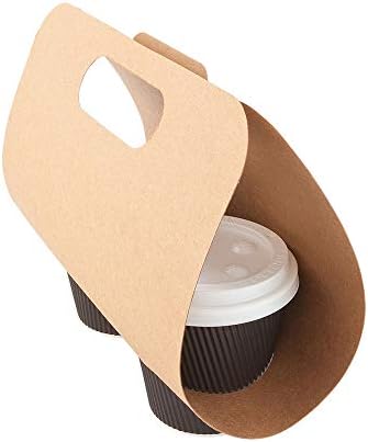 Echodone Paper Coffee para ir para o suporte para bebidas de bebida Transmissível Bandeja de café descartável