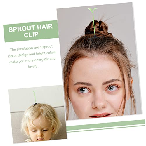 Toyandona Bean Sprots Hairpin Bean Sprout Clipe de cabelo CLIPS HAIR CLIPES TRILHAS CRIME
