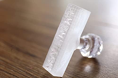 Carimbo de sabão personalizado carimbo acrílico, carimbo de sabão natural transparente feito à mão com