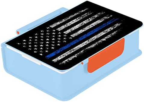 Alaza Vintage USA American Flag Retro Bento Lancheira BPA Recipientes de almoço à prova de vazamentos