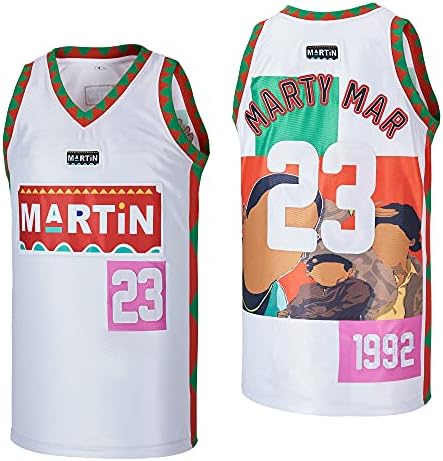 Acail Marty 23 de março Martin 1992 TV Show Basketball Jersey Stitched