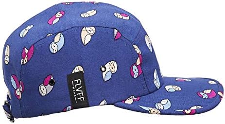Flvff 5 painéis para homens Mulheres Plano BriM Baseball Cap Hats Camper