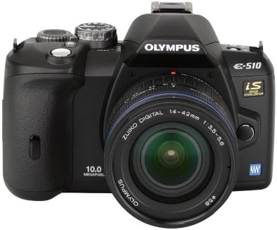 Olympus Evolt E510 10MP Digital SLR Câmera com estabilização de imagem de mudança de CCD e 14-42mm f/3.5-5.6