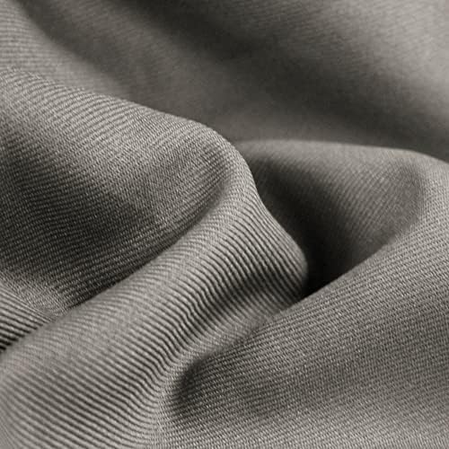 Delaney Grey Polyster Gabardine Fabric By the Yard para ternos, sobretudos, calças/calças, uniformes