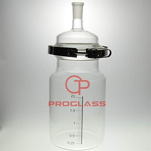 Laboratório de Proglass Flask de cilindro de reator separadamente com o pescoço único de braçadeira