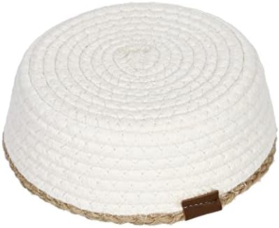 Cestos de armazenamento de corda de algodão pequeno, cestas decorativas de corda de algodão redonda, recipientes