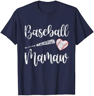 T-shirt vintage beisebol mamaw engraçado de beisebol