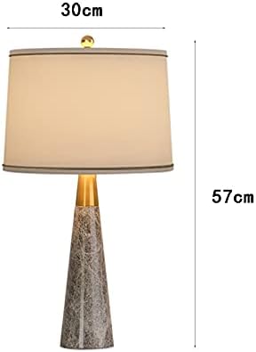 Lâmpadas de mesa de Fehun, lâmpada de mesa moderna, lâmpada de mesa de mármore de pedra natural banhada Lâmpada