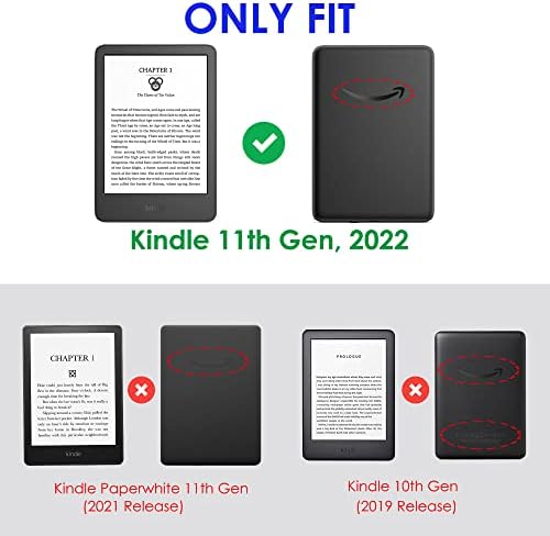 Caso de TiorEcime para o novo Kindle 11th Generation 6 2022 Lançamento, Premium PU LAVEL LIGHTWEST