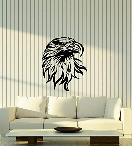 Decalque de parede de vinil American Bird Bald Eagle Símbolo de adesivos da América