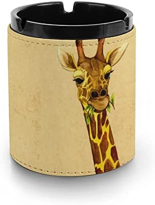 Giraffe Cheatray Ashtray Limpe Fácil Limpe portátil Luxury Cigarette Ash Solder para carro ou