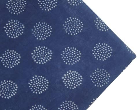 Cotton Quilt Men's by the Yard Royal Indigo Blue Leve Soft Fabric, Cushion Cover Fabriceco Friendly Indigo Blue