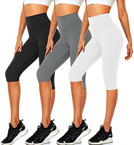 Leggings-High-High-High-High-Wisti Capri Pants Bicker Shorts Para Mulheres Trabalho de Yoga Exercício