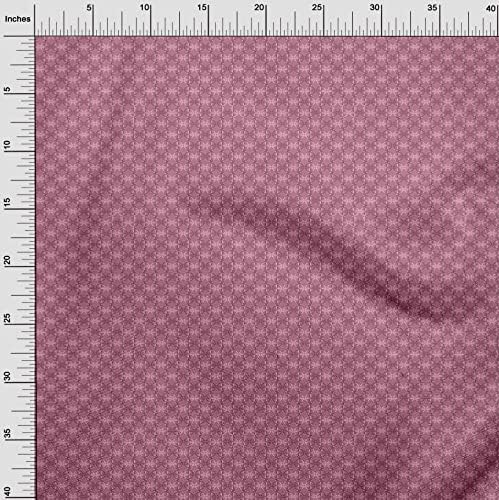 Oneoone rayon púrpura de fábrica de aquarela com folhas material de vestido tecido estampado de tecido ao quintal de 56 polegadas de largura