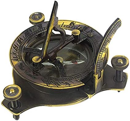 Vintage Náutico Handmade Compass - Brass Antiga West London Compass