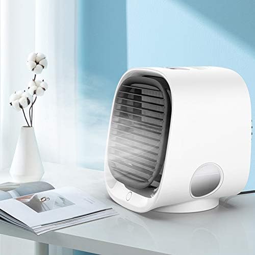 Ventilador de ar condicionado silencioso portátil, tabletop sem lâmina ventilador elétrico silencioso