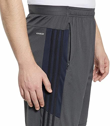 shorts de faixas adidas mass 3 com bolsos com zíper
