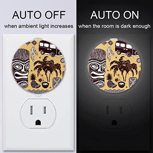2 Pacote de plug-in Nightlight LED Night Light com sensor do anoitecer para o amanhecer para o quarto