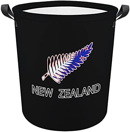 Nova Zelândia Maori Fern Oxford Cosce de lavanderia com alças cestas de armazenamento para organizador