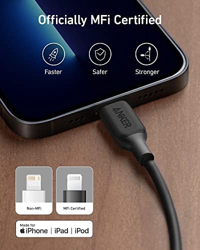 Anker USB-C para Lightning Cable, Cabo 541, Cabo Lightning de Cargo Fast Certificado MFI para iPhone