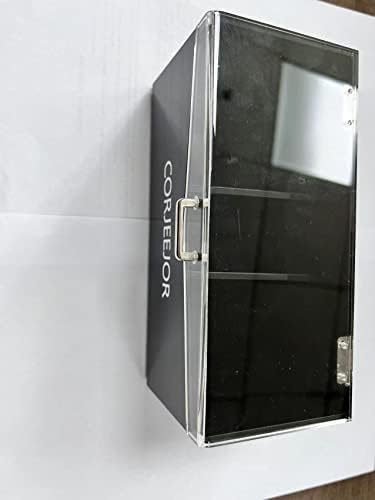 Corjeejor Clear Cosmetic Storage Organizador de banheiro Counter ou cômoda, caixa de exibição de