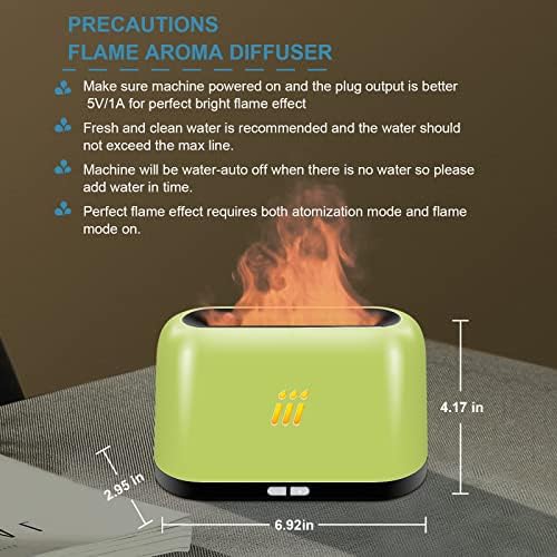 Difusor de óleo com umidificador de aroma de ar de chama Light para casa grande e pequena sala, escritório ou