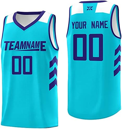 Jersey de basquete personalizada para homens e meninos, Número personalizado Número